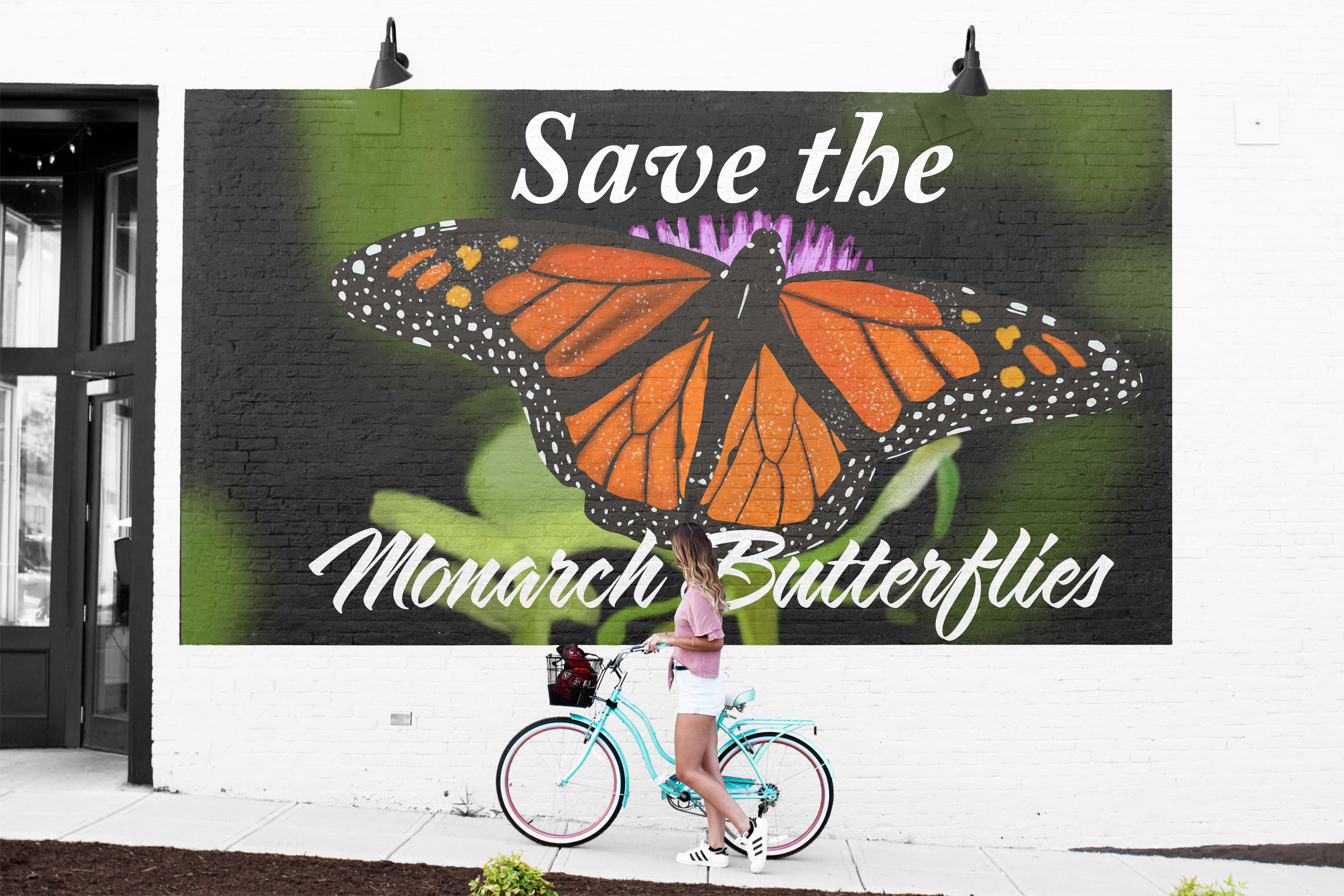 Monarch Butterfly Mural