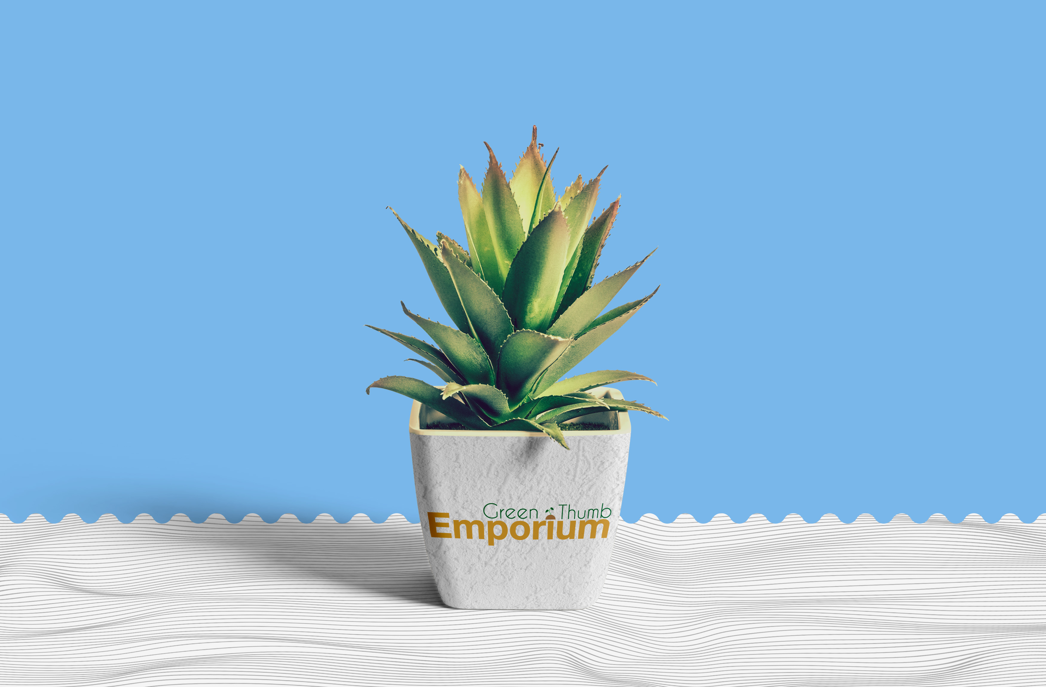 Green Thumb Emporium Logo Mockup