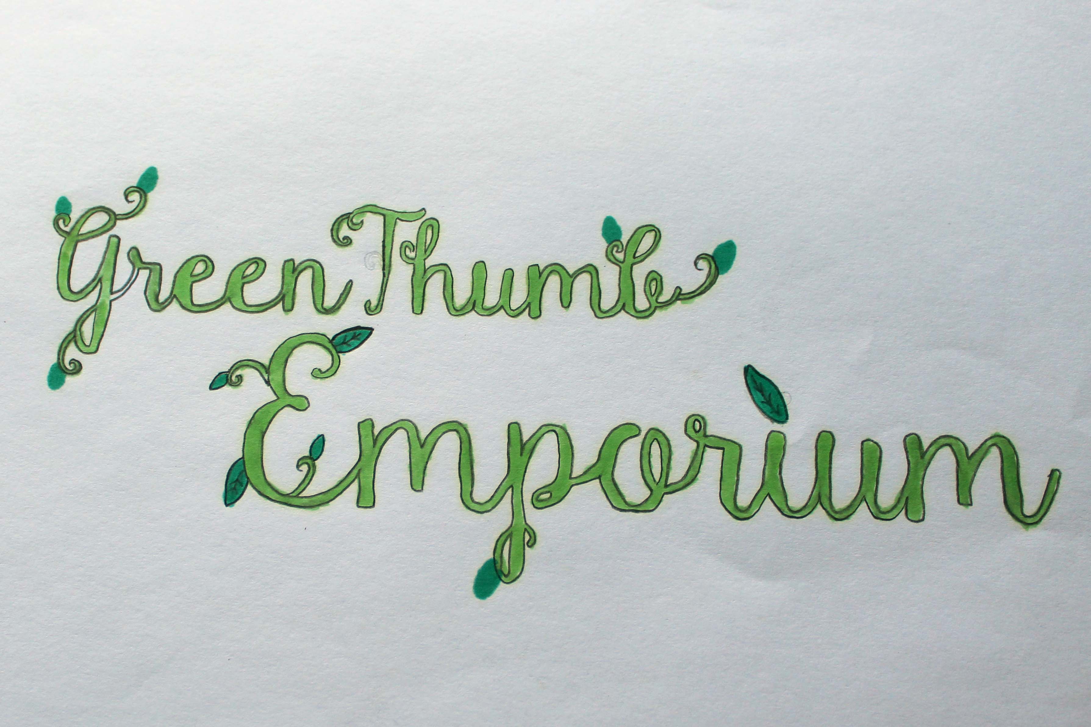 Green Thumb Emporium Logo Rough