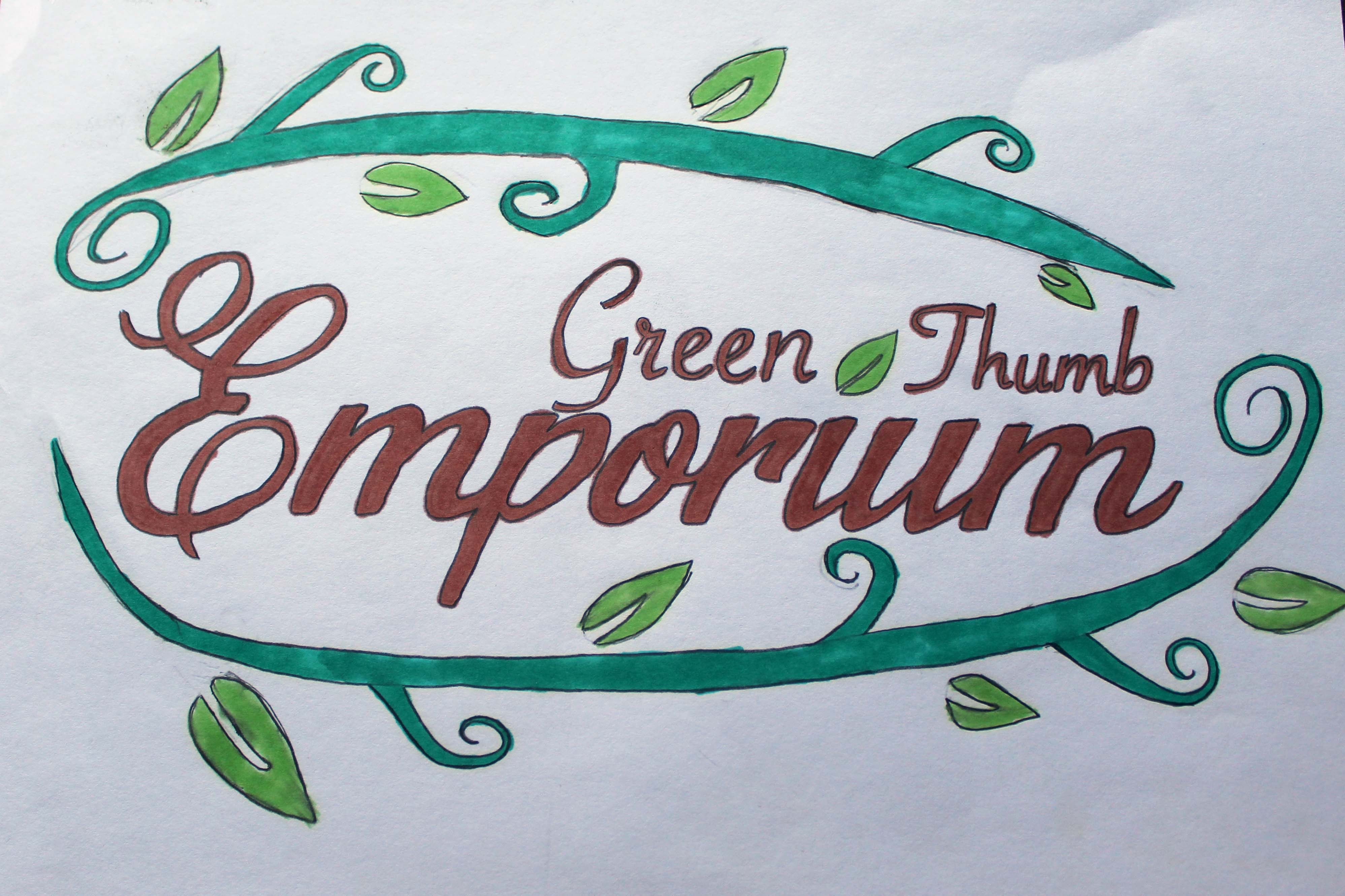 Green Thumb Emporium Logo Rough