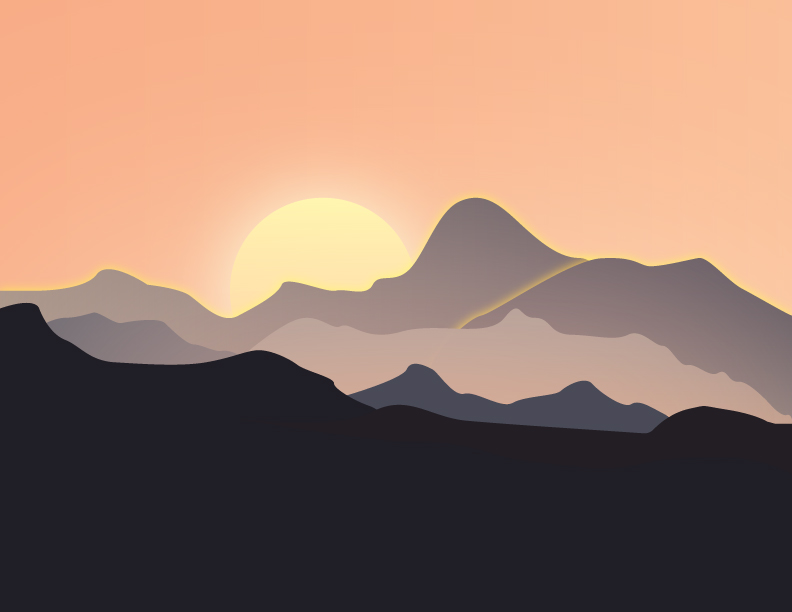 Mountain Landscape Sunrise