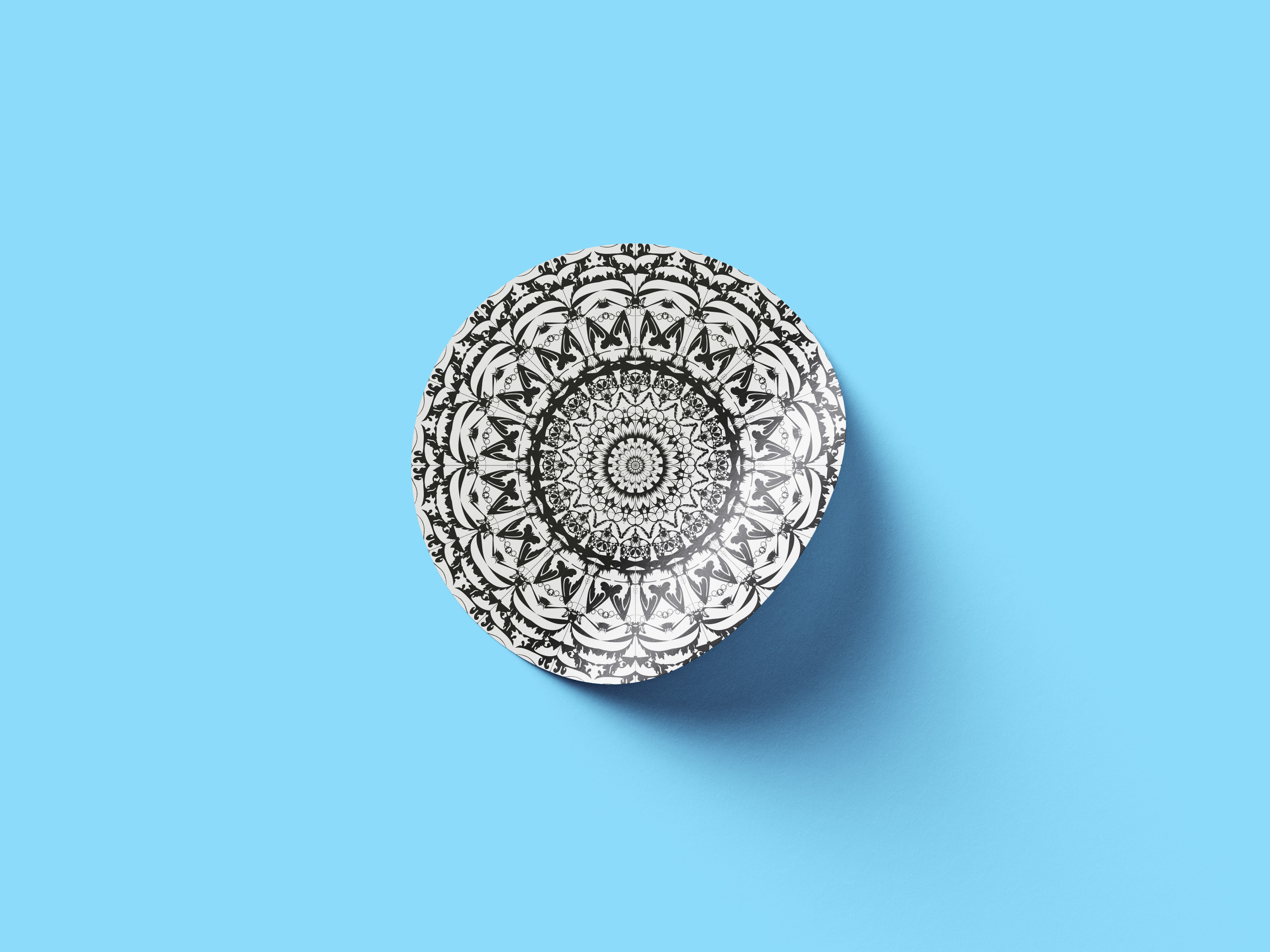 Mandala Single Sticker Mockup