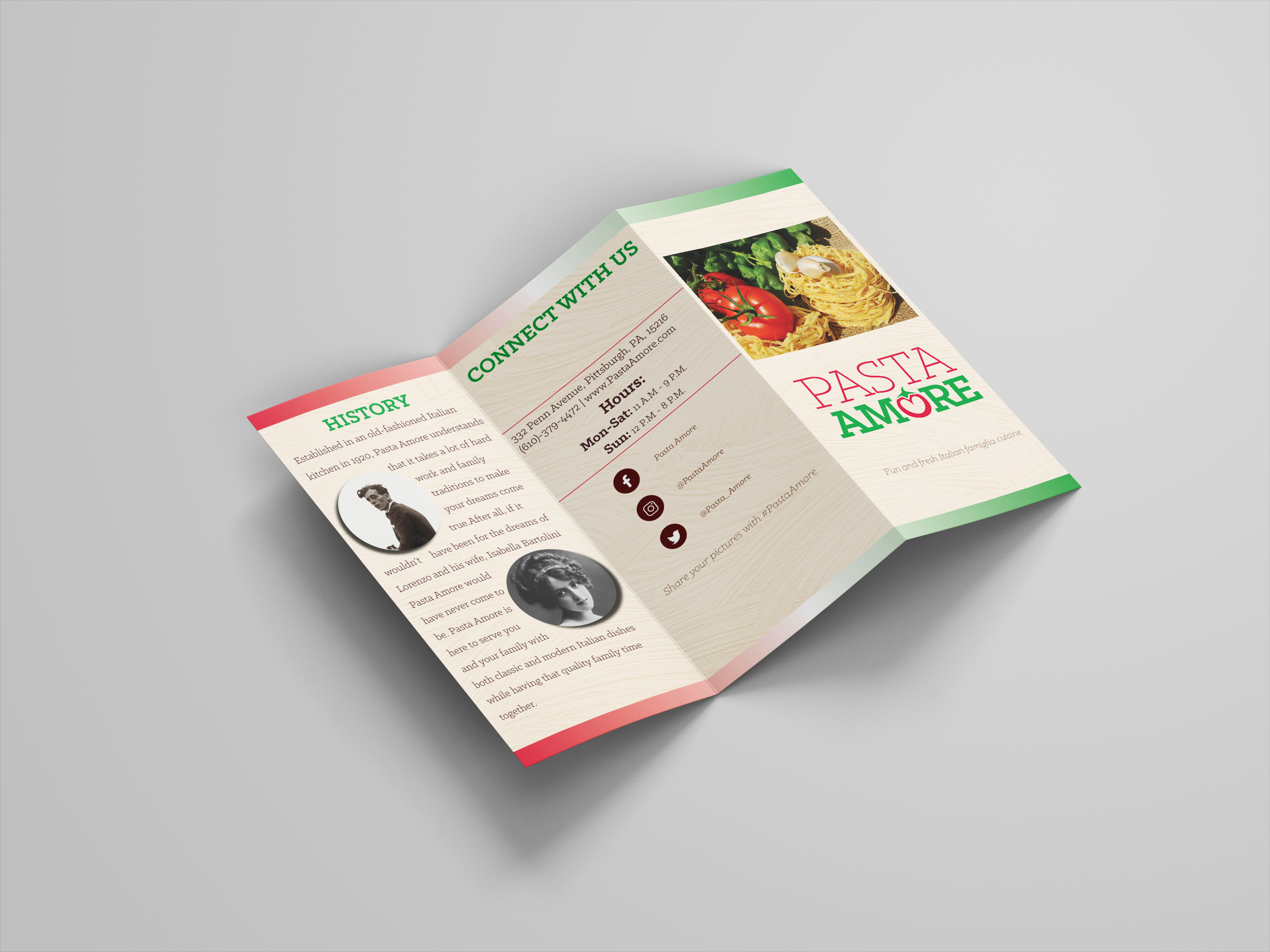 Pasta Amore Brochure