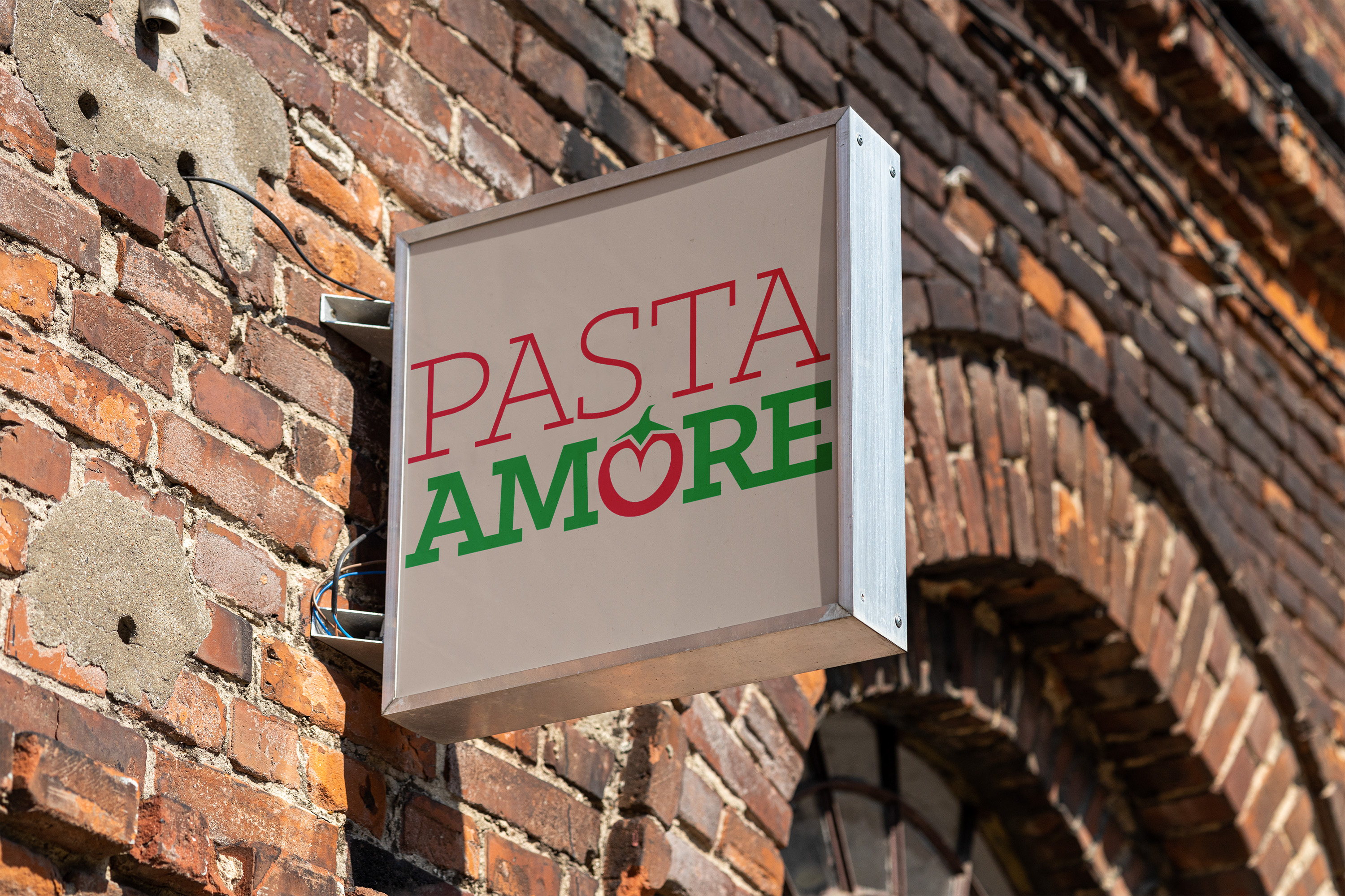 Pasta Amore Logo Mockup