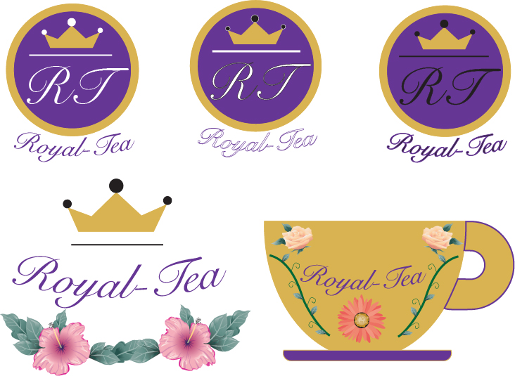 Royal Tea Logo Roughs