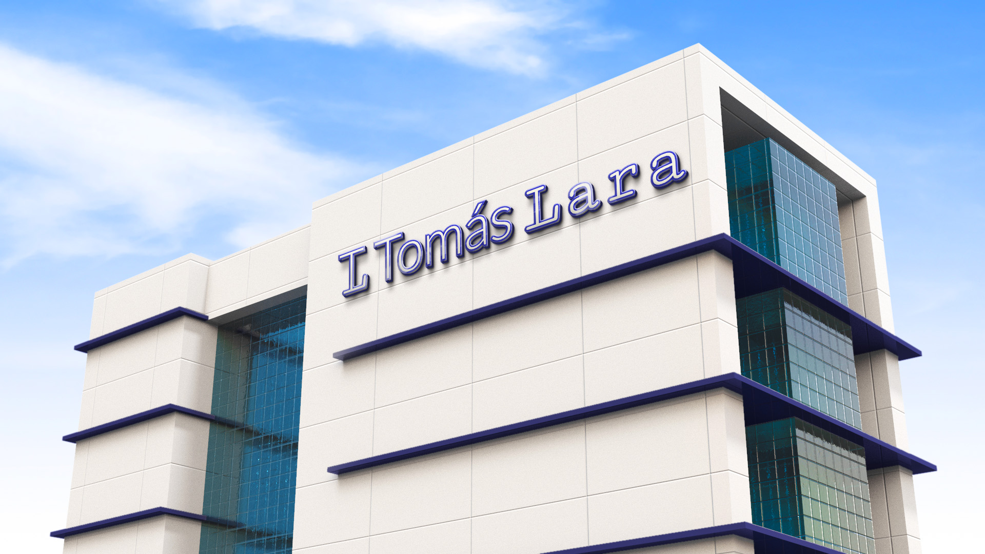 Tomas Lara Logo Building Mockup